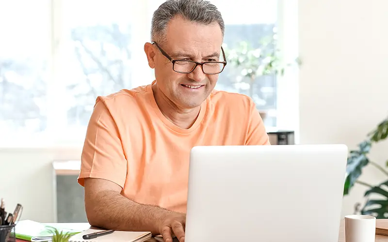 man on laptop